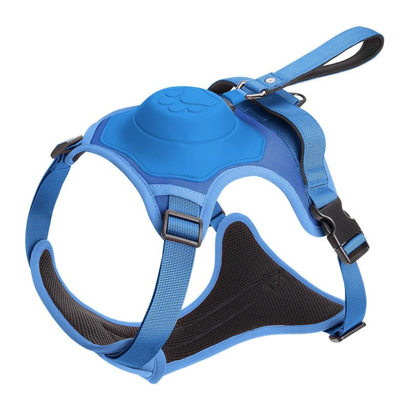 Dog Walking Harness With Retractable Leash