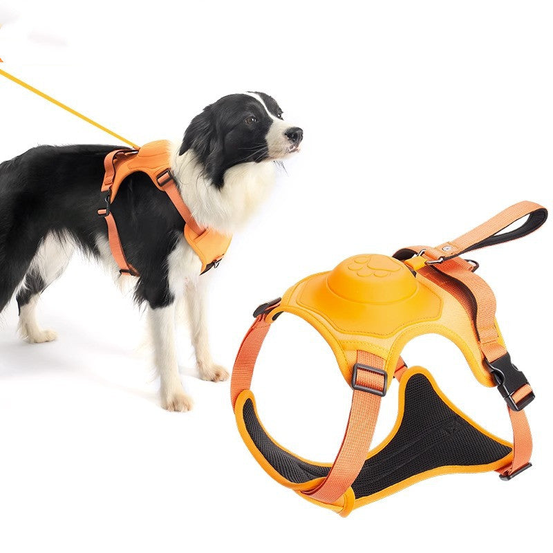 Dog Walking Harness With Retractable Leash