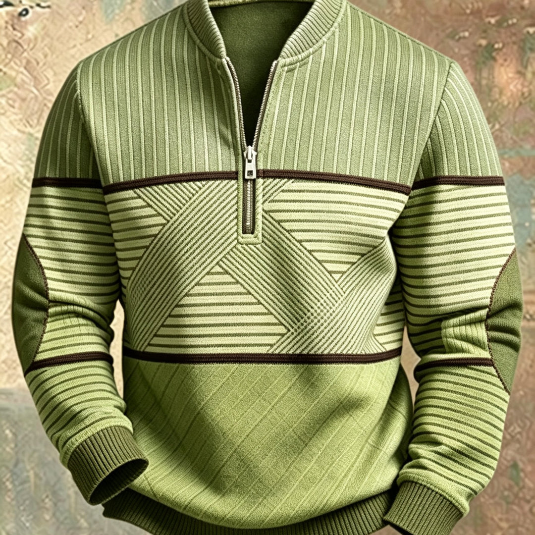 Mick™ Half-Zip Men's Sweater: Feel Sharp, Warm, Modern