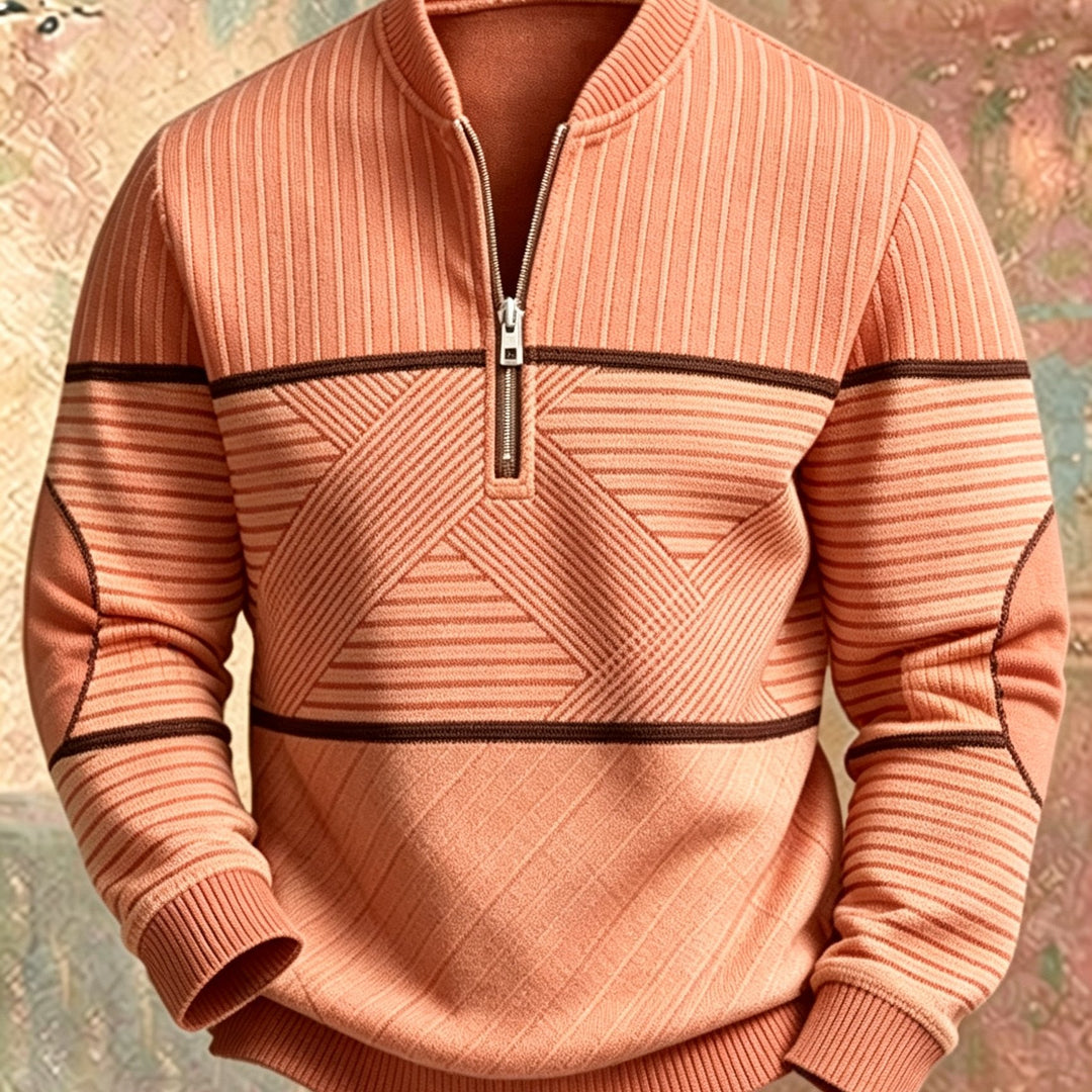 Mick™ Half-Zip Men's Sweater: Feel Sharp, Warm, Modern