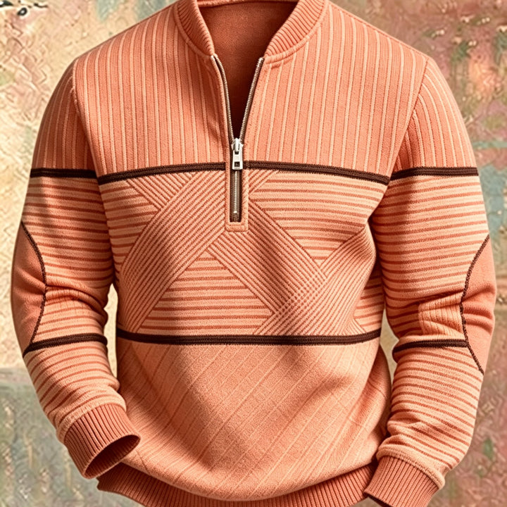 Mick™ Half-Zip Men's Sweater: Feel Sharp, Warm, Modern