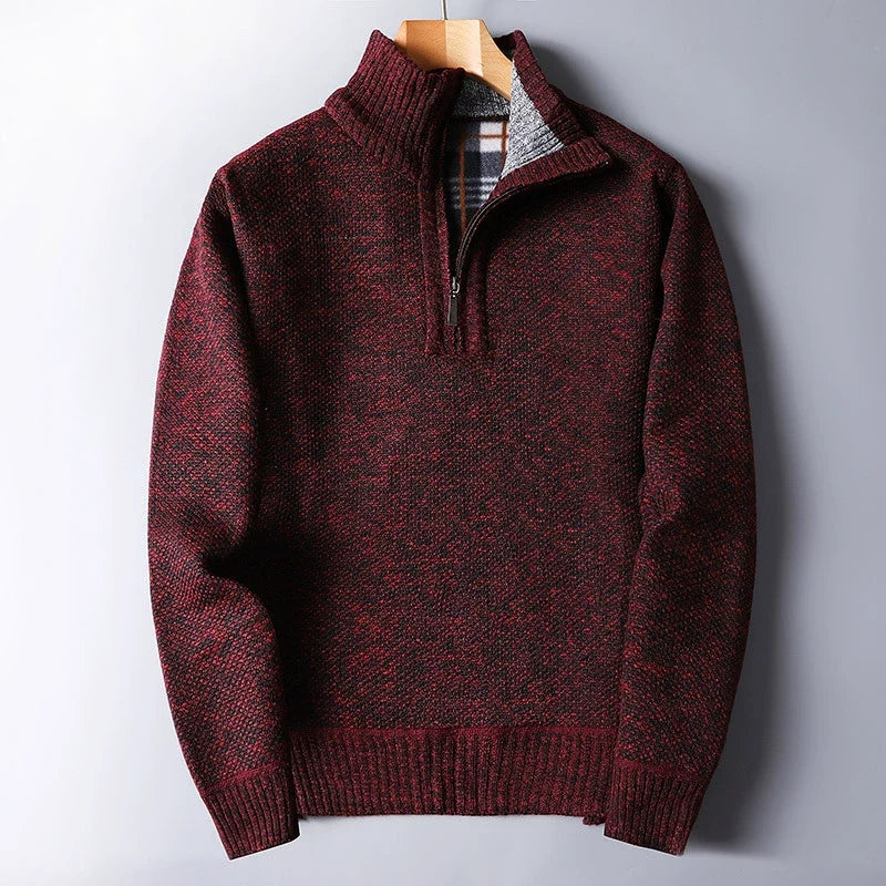 Dominic™ Fleece-Lined Half-Zip Sweater