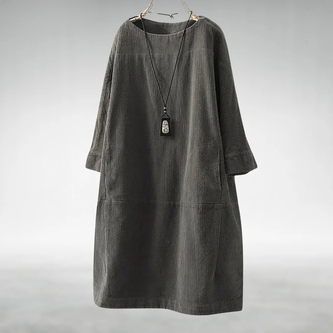 Angie™ Relaxed Corduroy Midi Dress