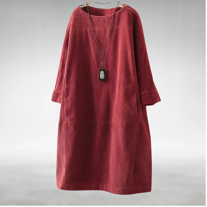 Angie™ Relaxed Corduroy Midi Dress