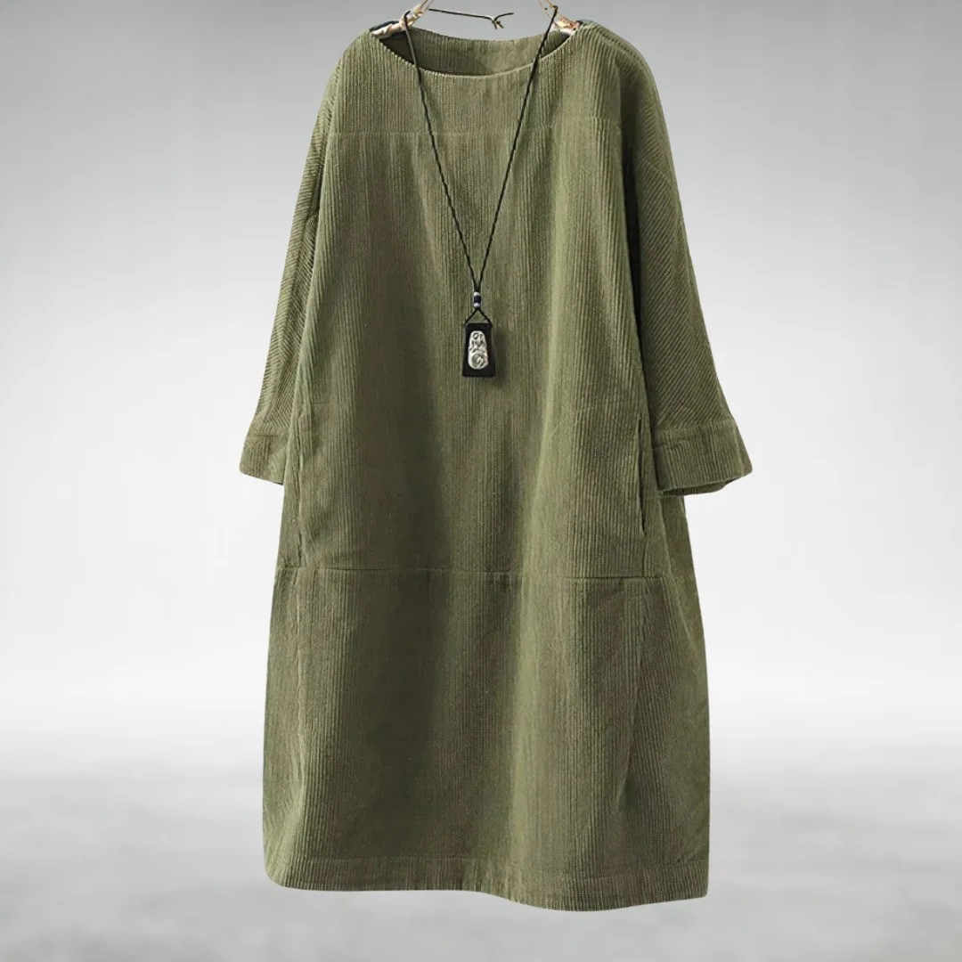 Angie™ Relaxed Corduroy Midi Dress