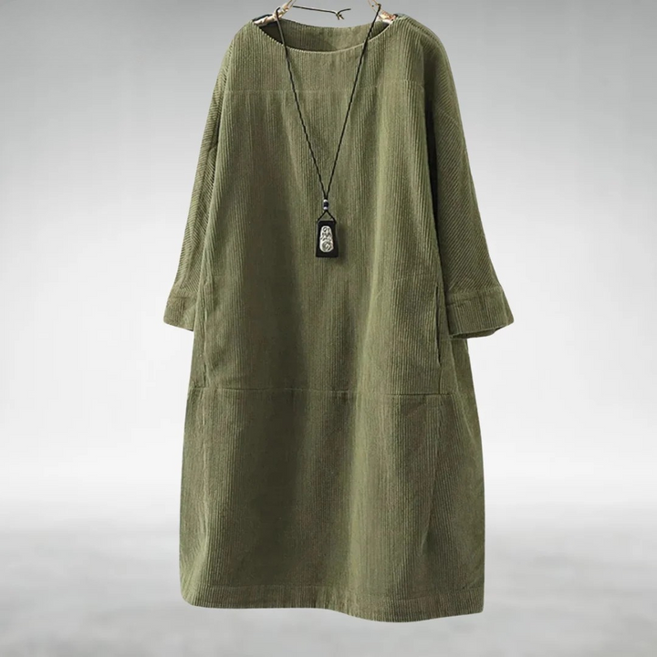 Angie™ Relaxed Corduroy Midi Dress
