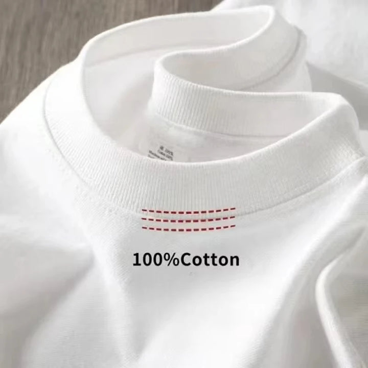 Solid Heavyweight Cotton T-shirt for Men