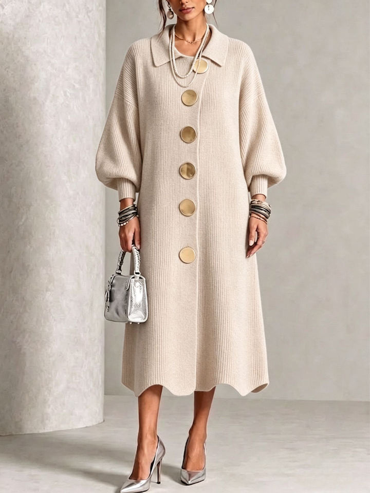 Sienna - Long Sleeve Button-Down Dress
