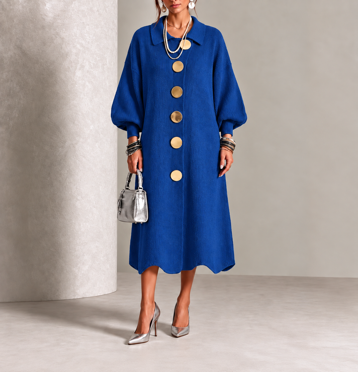 Sienna - Long Sleeve Button-Down Dress
