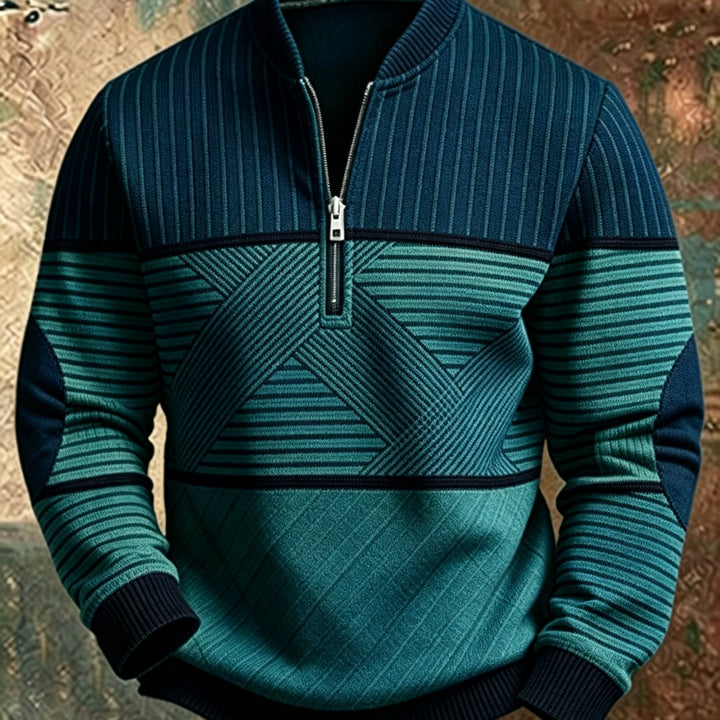 Mick™ Half-Zip Men's Sweater: Feel Sharp, Warm, Modern