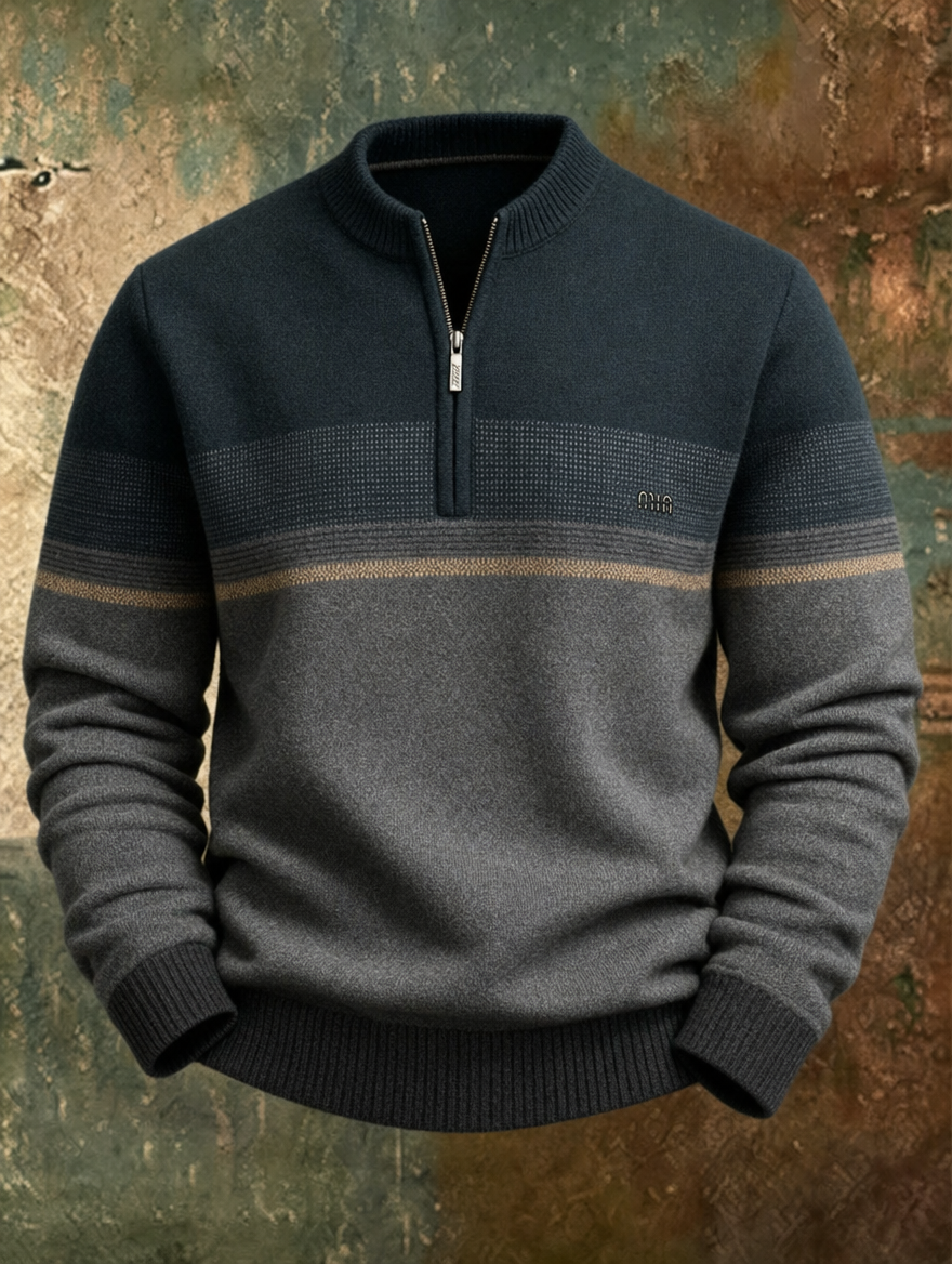 Warren™ Premium Wool Half-Zip Sweater