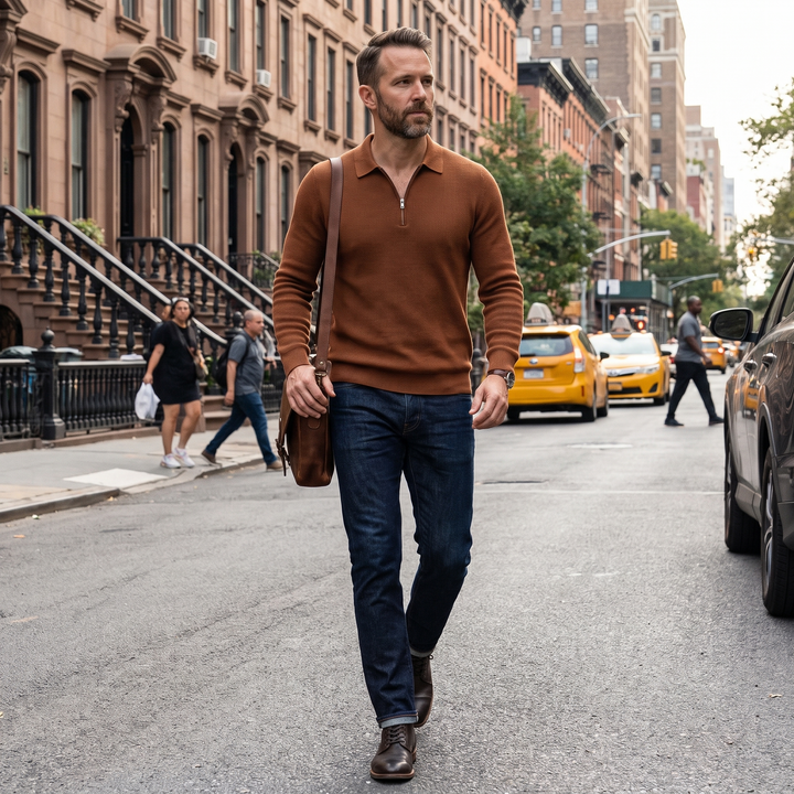 Ashton™ Half-Zip Polo Sweater