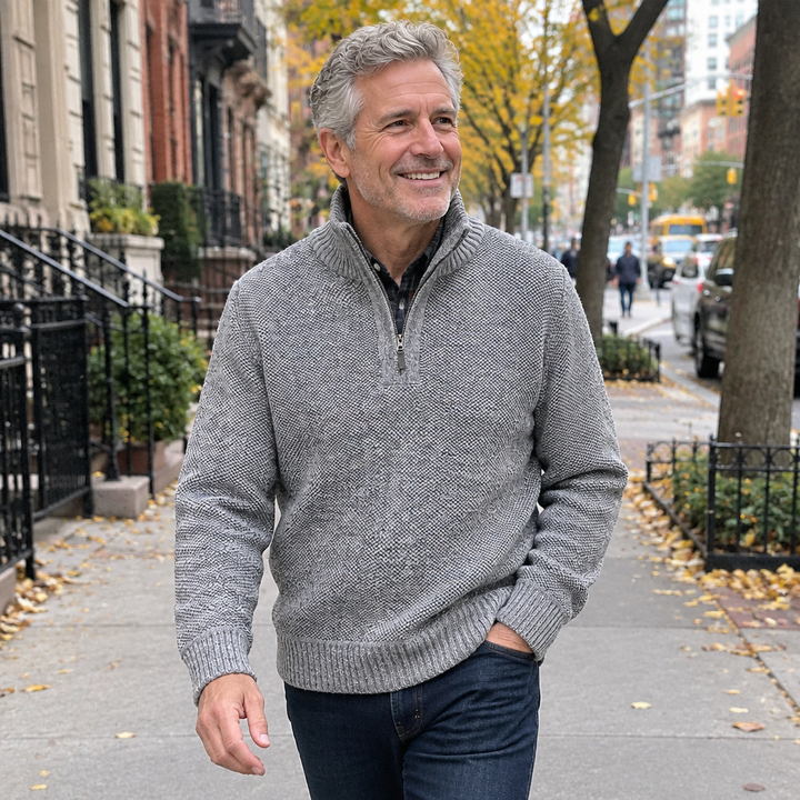 Dominic™ Fleece-Lined Half-Zip Sweater