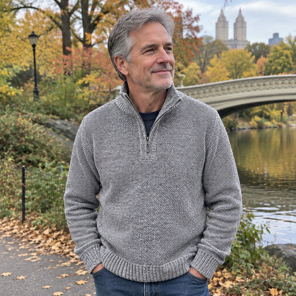 Dominic™ Fleece-Lined Half-Zip Sweater