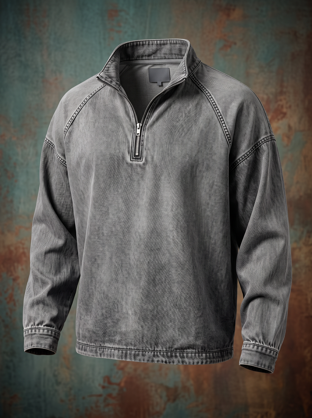 Dalton™ Washed Denim Quarter-Zip Pullover